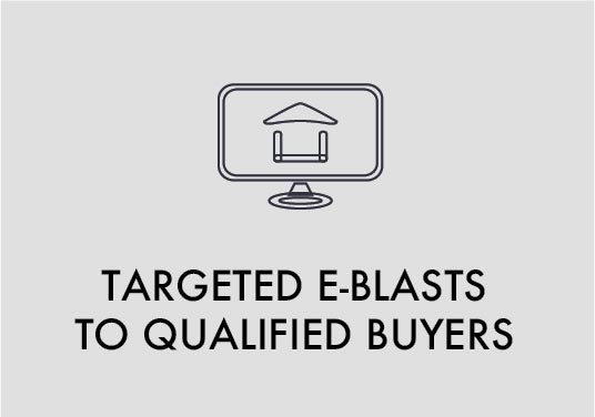 Targeted e-blasts to qualified buyers